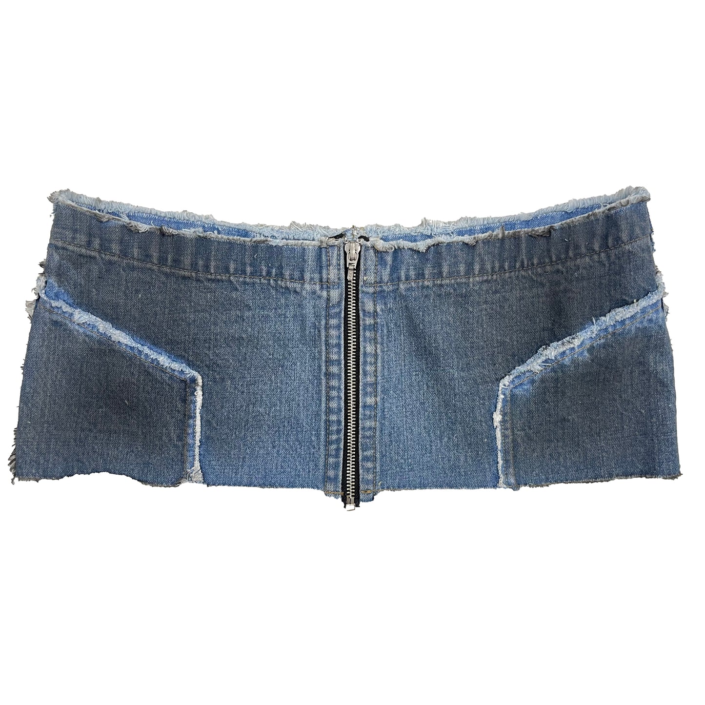 MINI DENIM SKIRT - DIRTY LIGHT BLUE SAMPLE