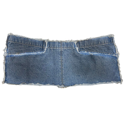 MINI DENIM SKIRT - DIRTY LIGHT BLUE SAMPLE