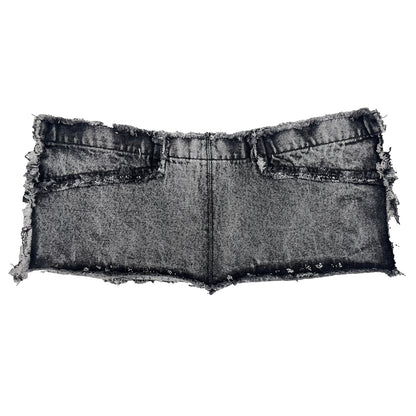 MINI DENIM SKIRT - LIGHT GREY SAMPLE