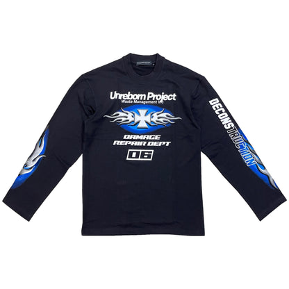 flames & cross logo tee