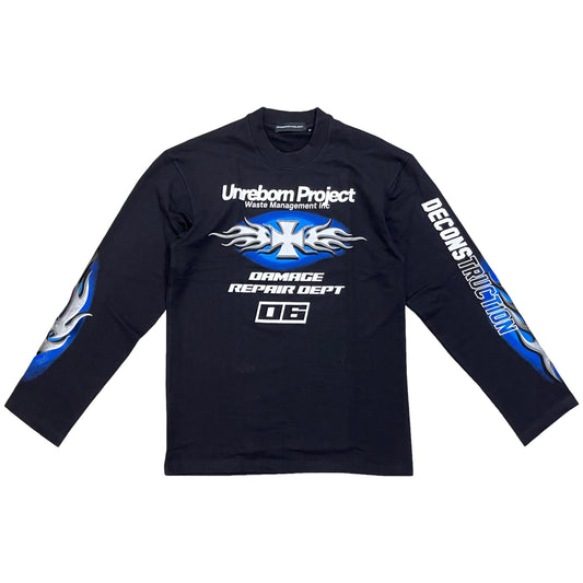 flames & cross logo tee