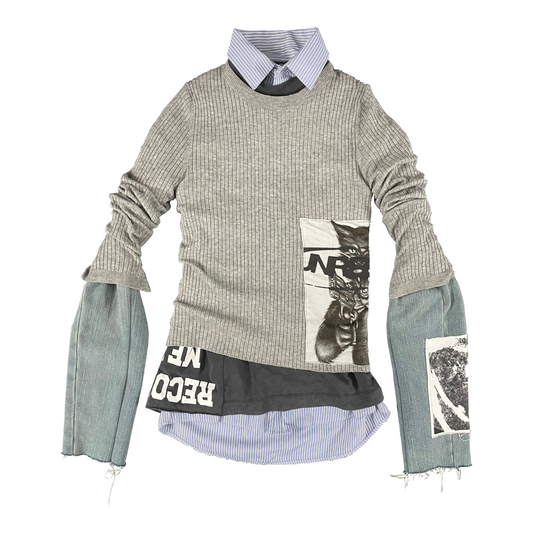Hybrid layered knit