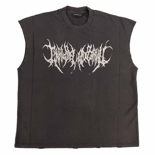 Metal logo tank sample