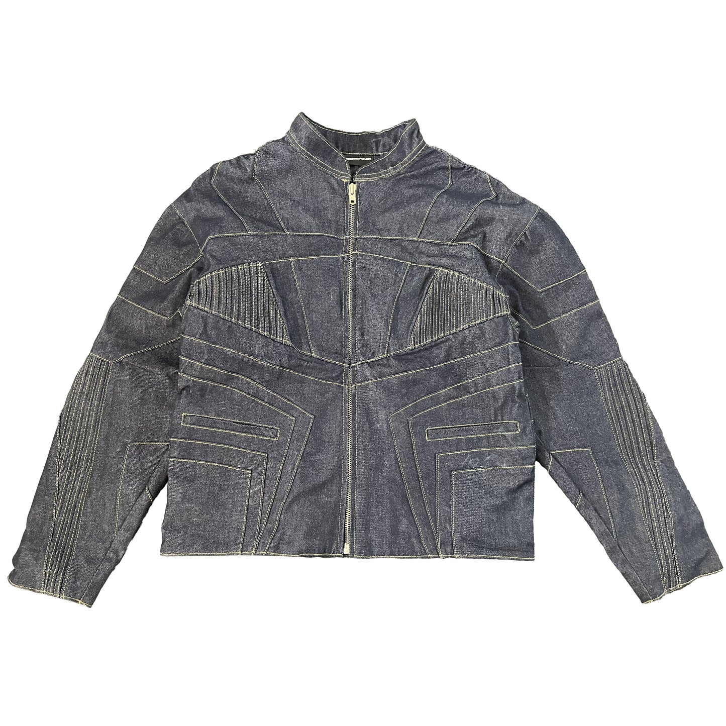 Raw Denim Moto Jacket Sample