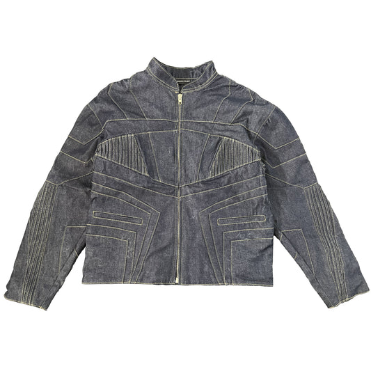 Raw Denim Moto Jacket Sample