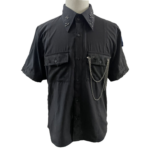 Pierced Short Sleeve Shirt Sample