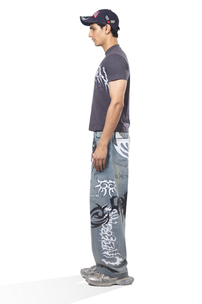 Hellraiser Slim Fit T-shirt Grey