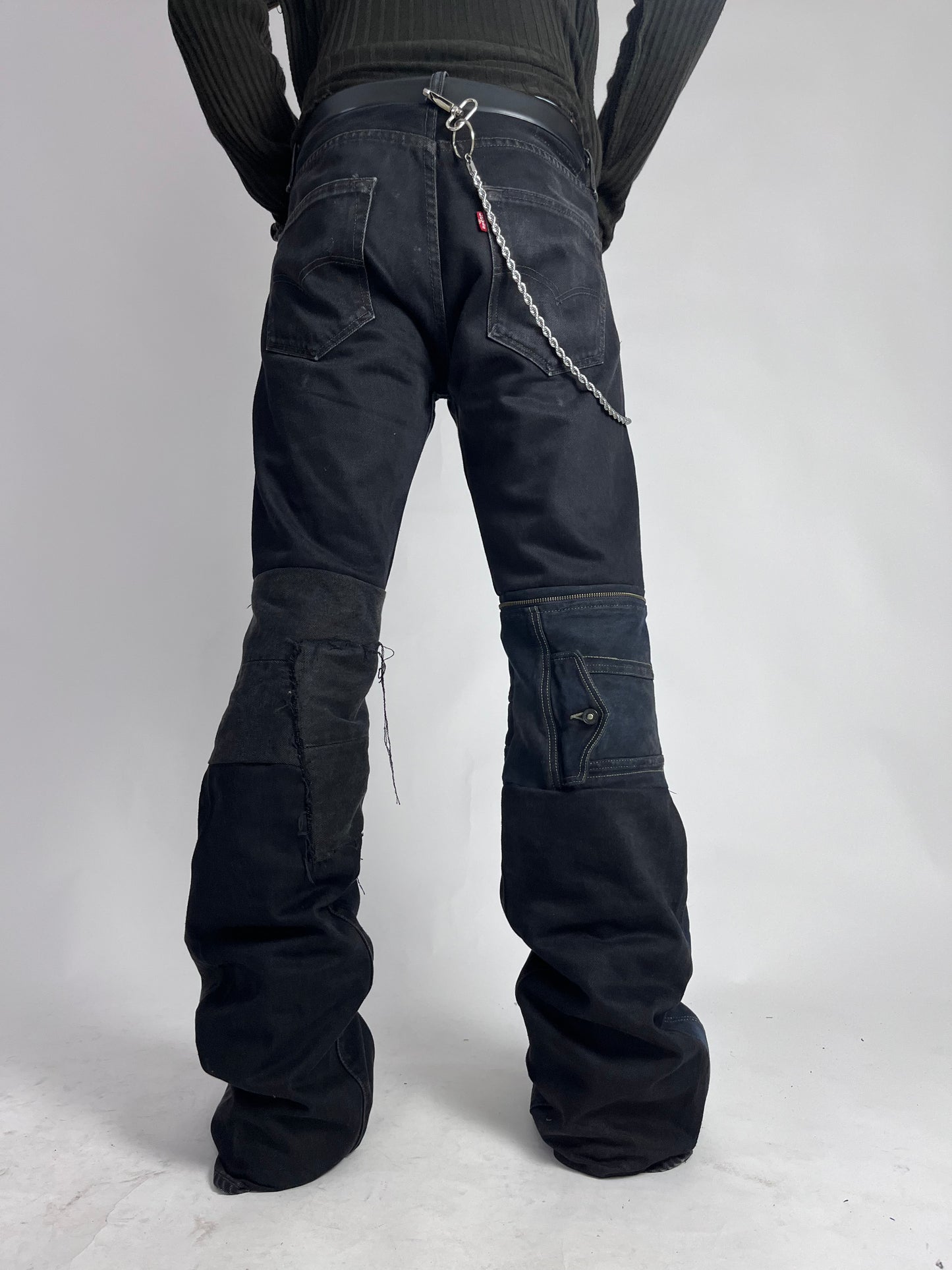 Super flared Reconstructed Jeans