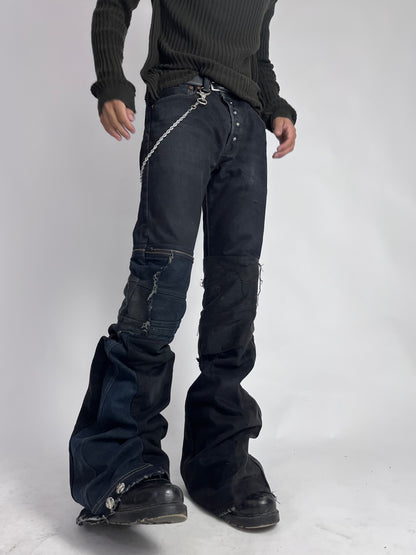 Super flared Reconstructed Jeans