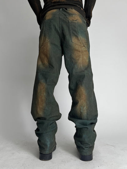 Reconstructed Mud Wash Jeans