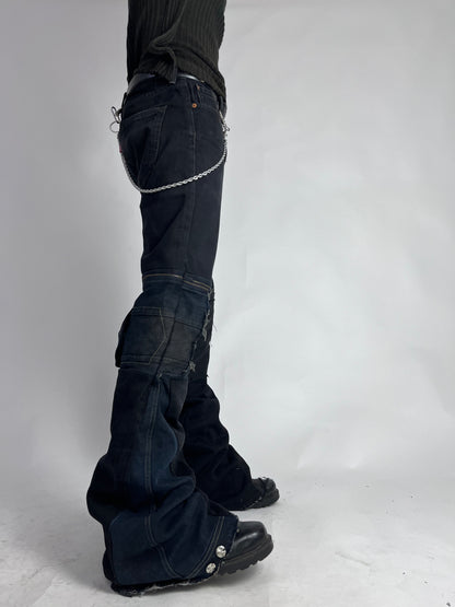 Super flared Reconstructed Jeans