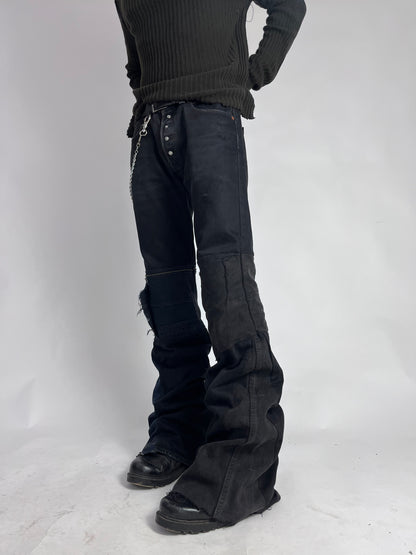 Super flared Reconstructed Jeans