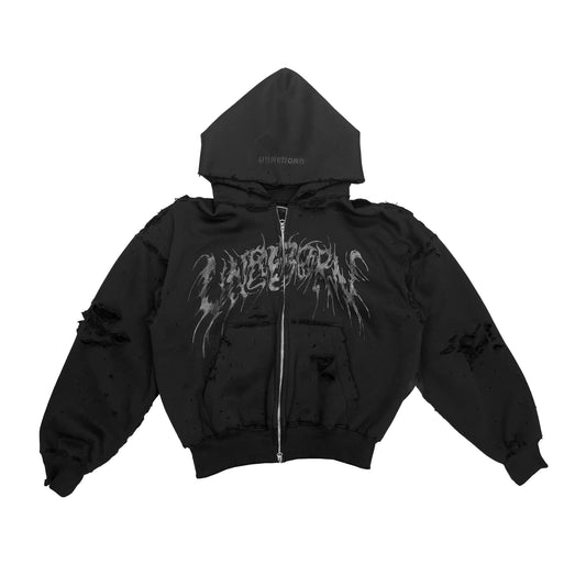 Distressed hellraiser hoodie