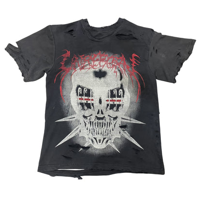 Thrashed reversible inside out tee  (super distressed)