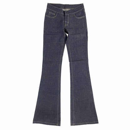 Flared Raw Jeans Sample
