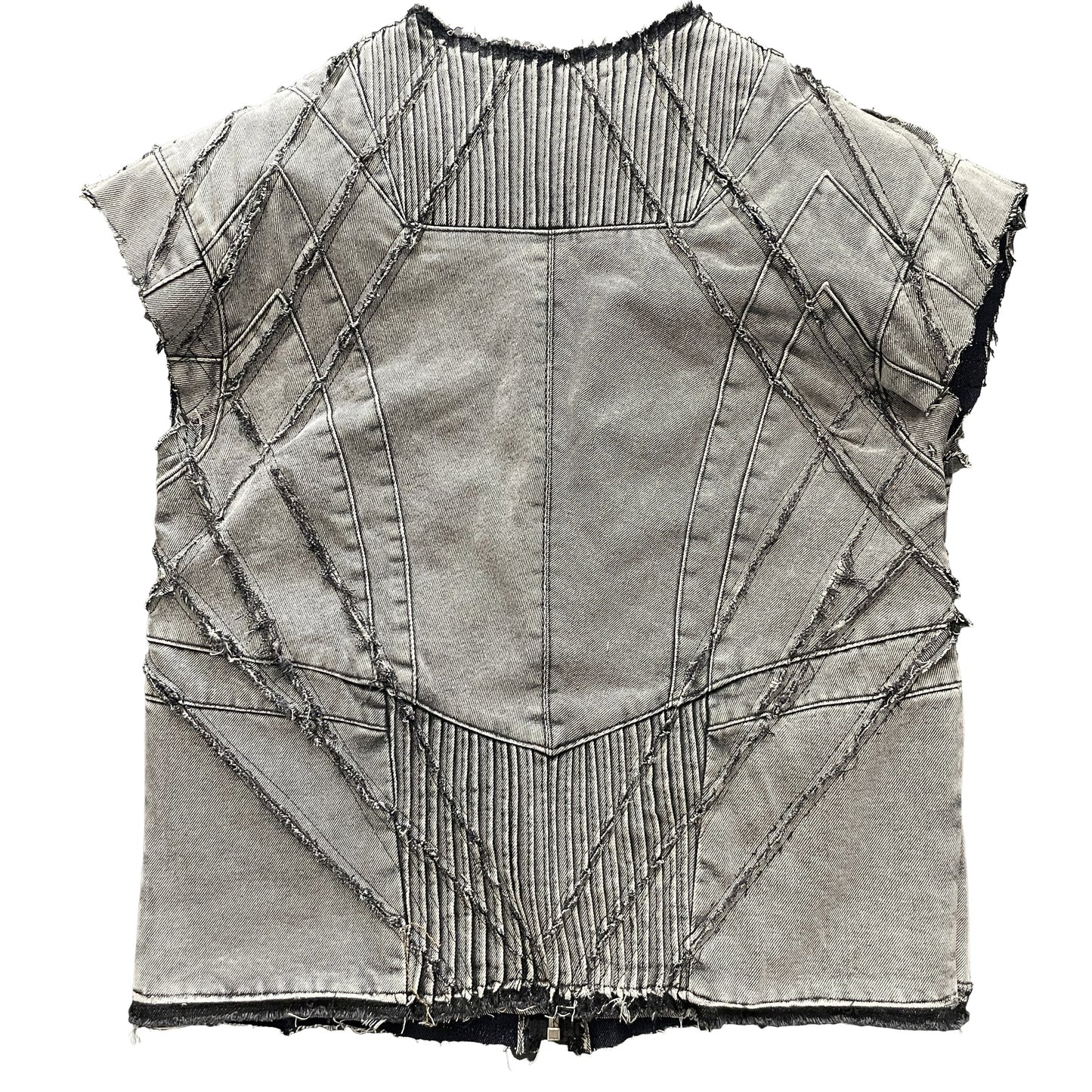 Moto Denim Vest Sample